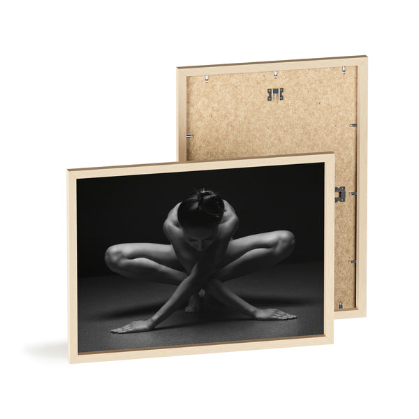 Yoga Pose - Print with Wooden Frame