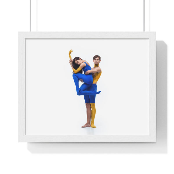 Duet in Blue and Yellow - Framed Print